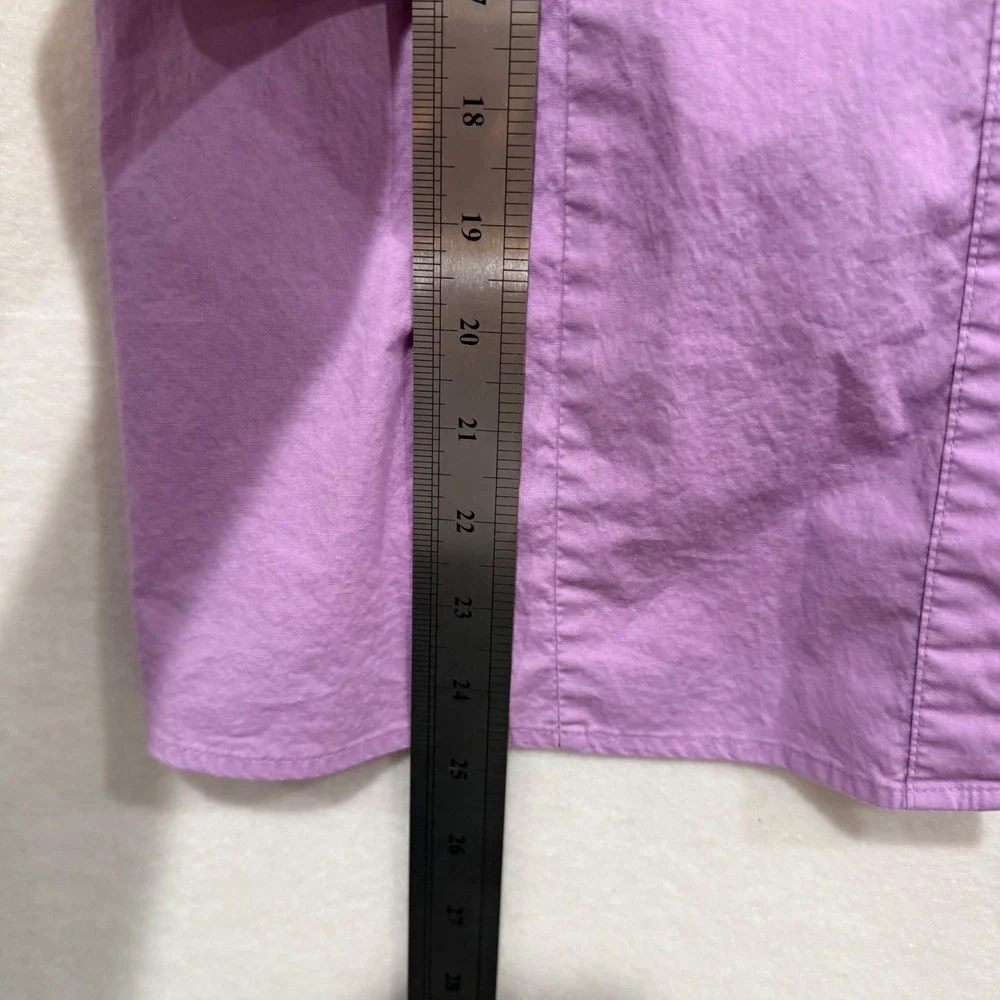 Purple Tulip Butterfly Button Up Shirt Y2K Women's Fairycore Grandmacore Cotton